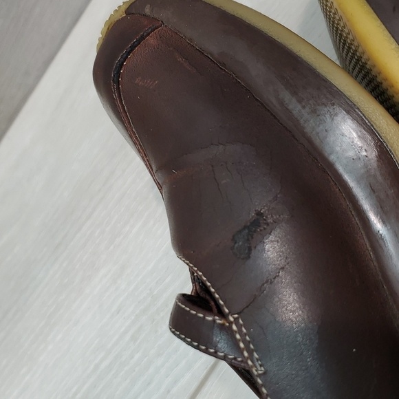 Vintage L.E.I Womens Jennefer Y2K Leather Mary Jane Wedge Clogs shoes sz 9 - Picture 9 of 13